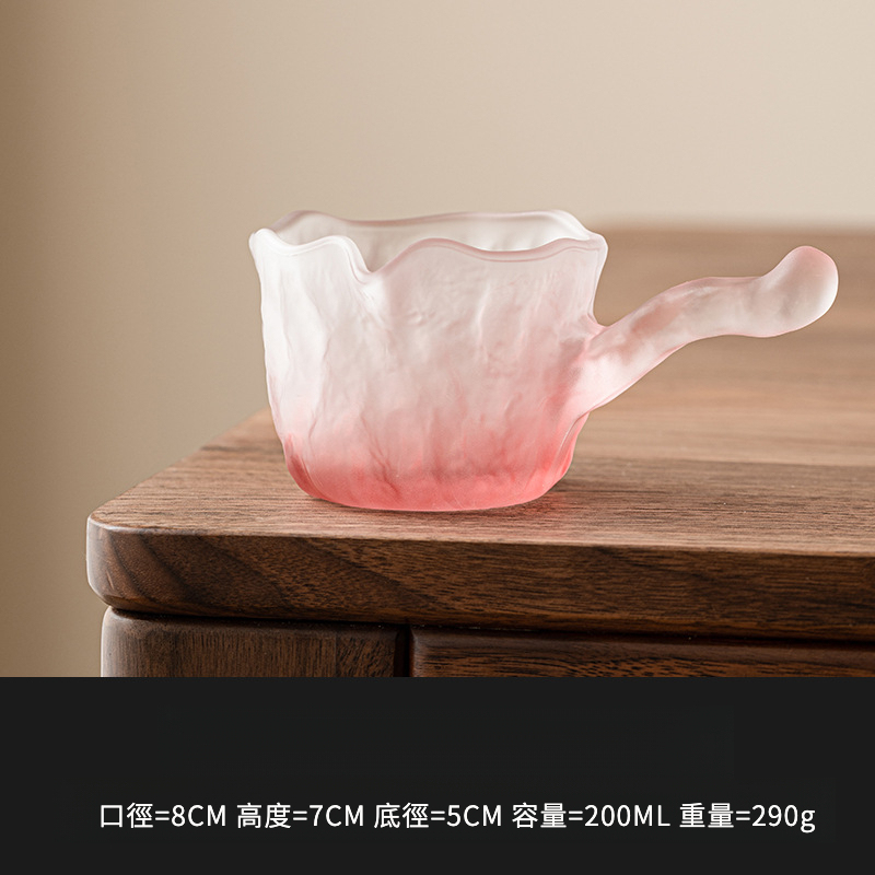 水晶琉璃側把公道杯