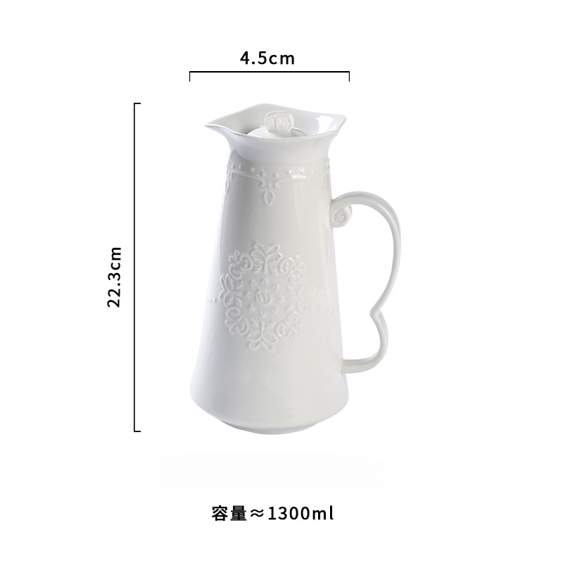 歐式浮雕冷水壺咖啡杯套裝