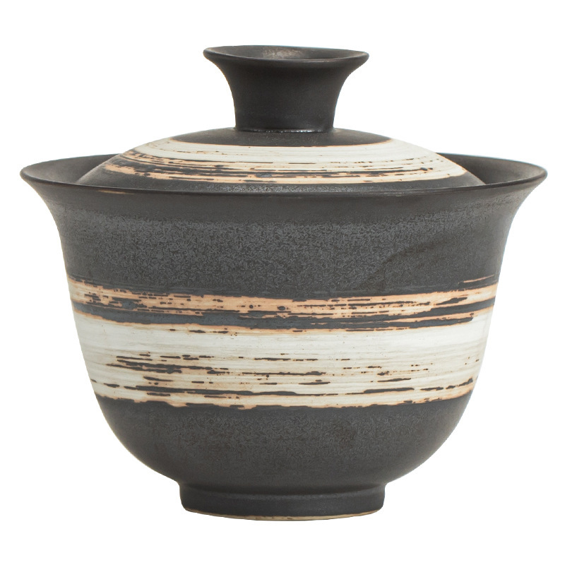 侘寂風二才蓋碗泡茶器