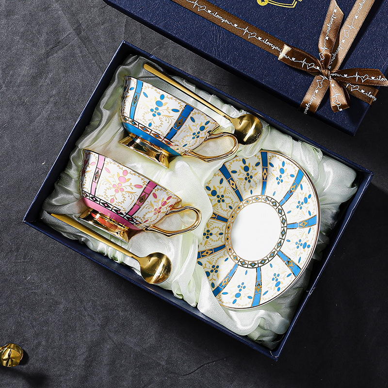 高檔精緻輕奢歐式咖啡杯碟套裝