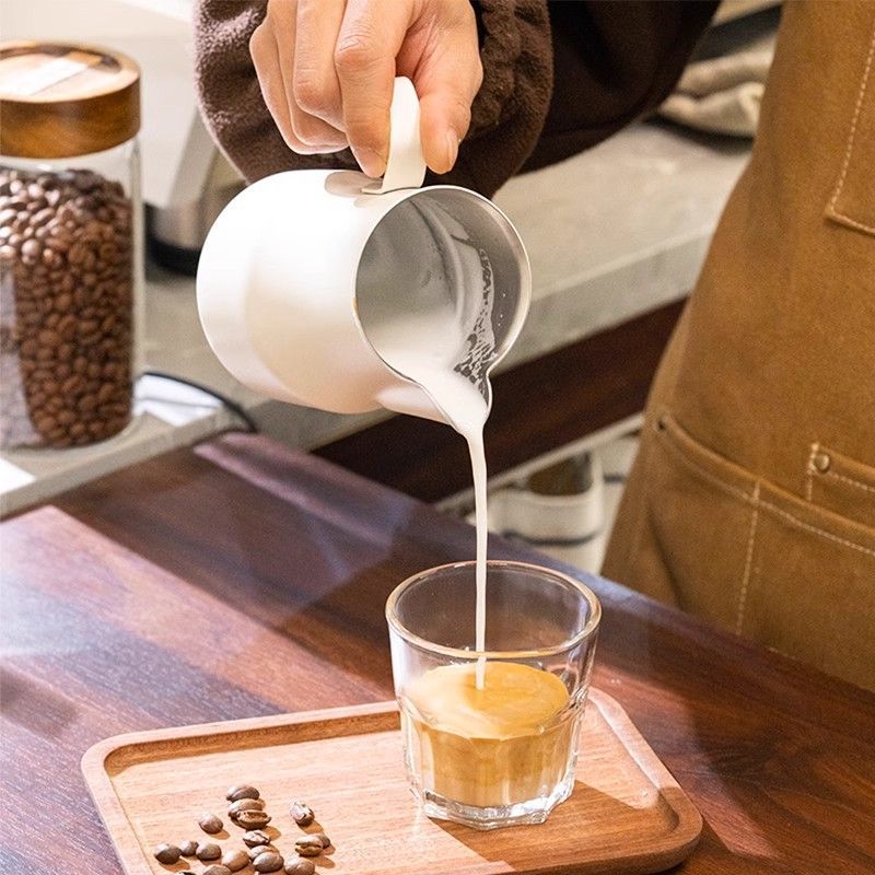 不鏽鋼加厚拉花缸意式打奶杯