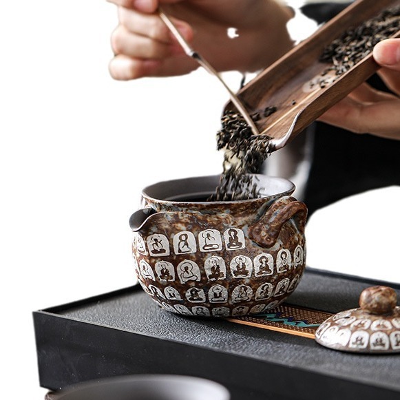 万佛鎏银宝瓶手抓壶