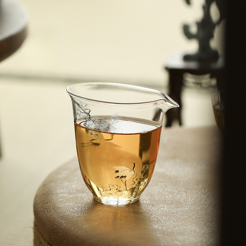 松鶴玻璃公道杯