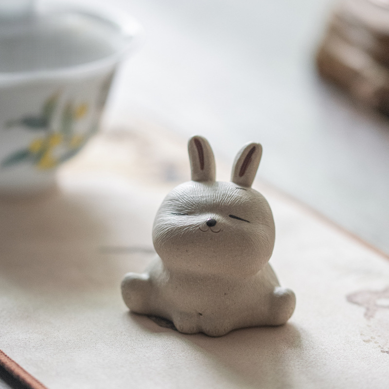 紫砂茶寵-瑜伽兔
