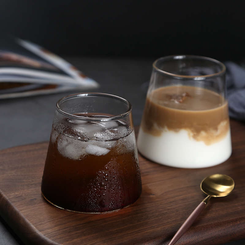 日式富士山玻璃杯