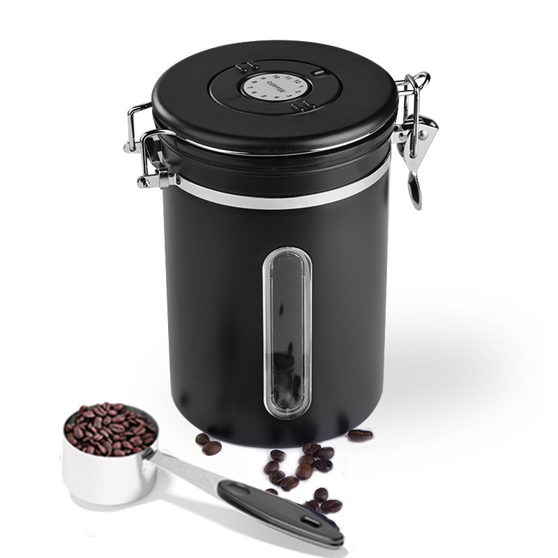不銹鋼排氣閥咖啡豆儲存罐密封罐