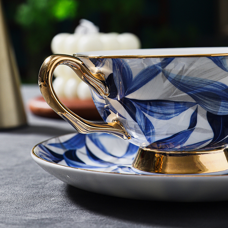 高顏值輕奢咖啡杯骨瓷套裝