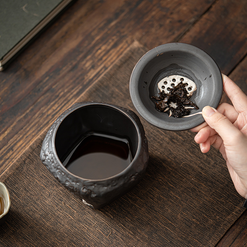 侘寂風粗陶茶洗建水