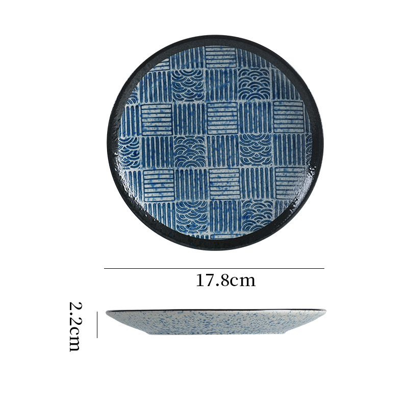 日式復古波紋圓盤