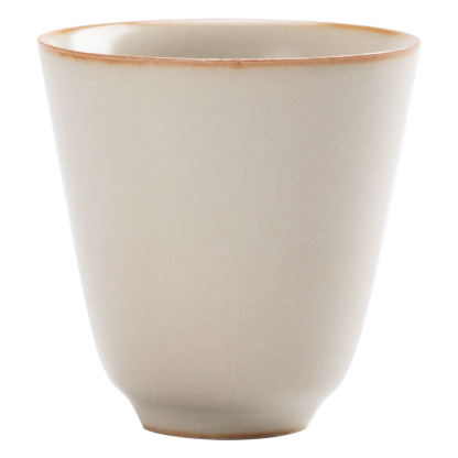 米黃汝窯品茗杯聚香杯