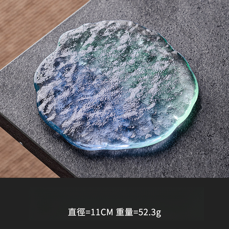 日式冰川藍綠清酒杯茶杯琉璃杯