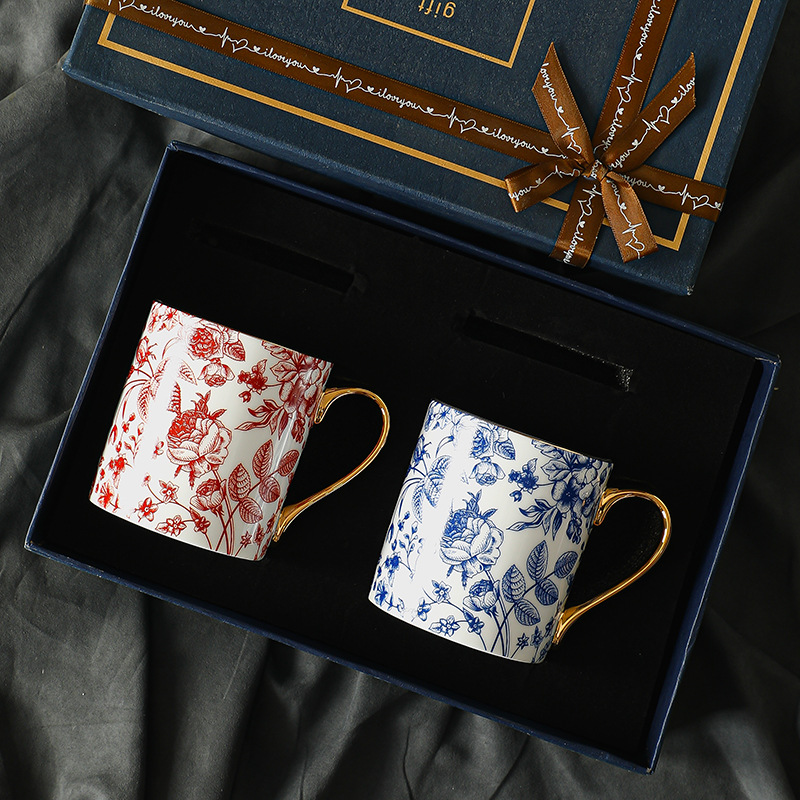 咖啡杯套裝歐式小奢華小精緻骨瓷