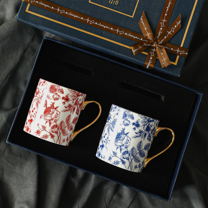 咖啡杯套裝歐式小奢華小精緻骨瓷