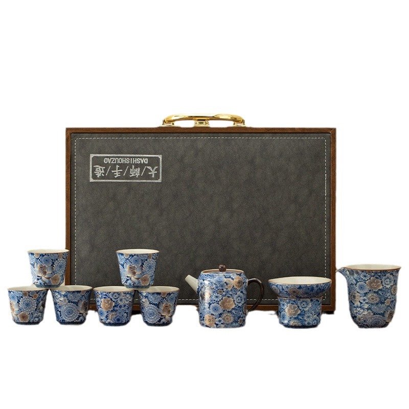 繁花復古高檔茶具套裝伴手禮