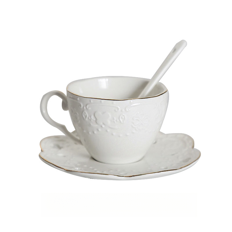 歐式浮雕咖啡杯