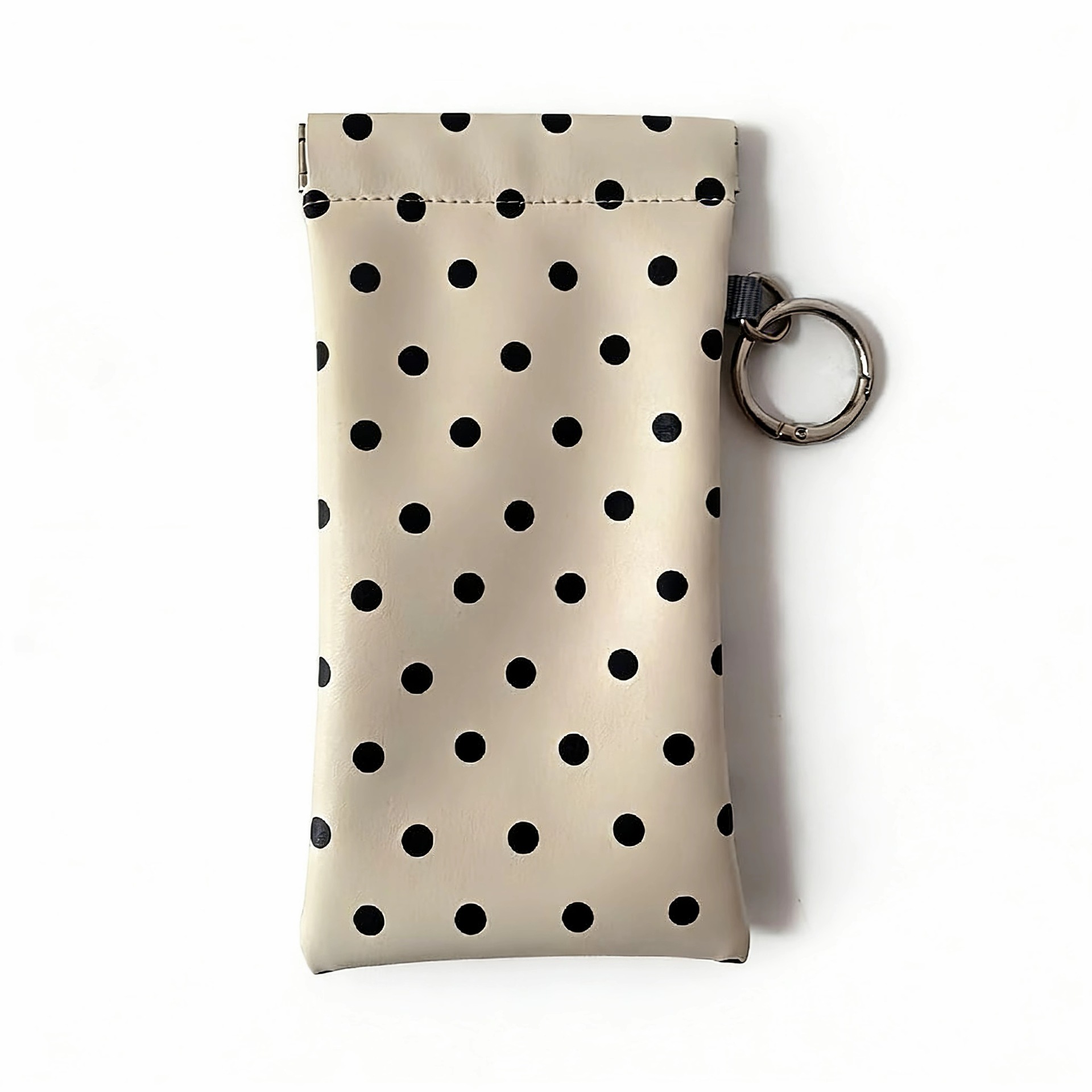 ซองใส่แว่นตาเปิด-ปิดอัตโนมัติ หนังกันน้ำ | พร้อมผ้าเช็ดแว่นในตัว | ซองเก็บแว่นตาอเนกประสงค์ พกพาสะดวก มีห่วงคล้อง | ใส่เครื่องสำอางและหูฟังได้