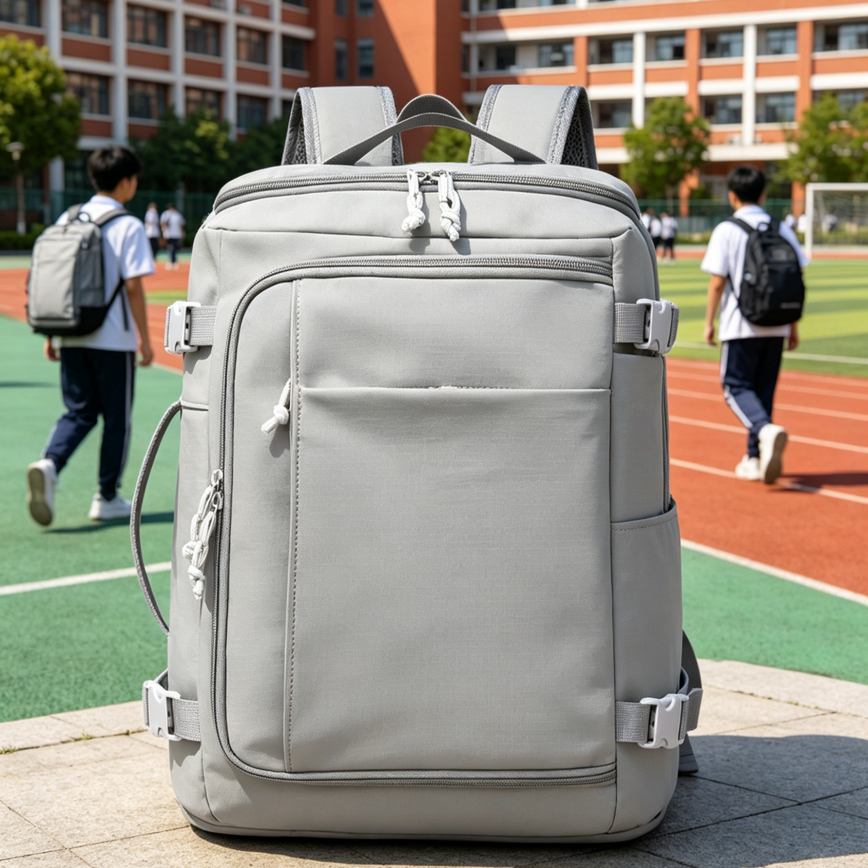 กระเป๋าเป้เดินทางใบใหญ่ 35L กันน้ำ เปิดได้ 180 องศา ใส่โน๊ตบุ๊ค 16 นิ้ว ใส่เสื้อผ้าได้ 7 วัน รุ่น Box-Style