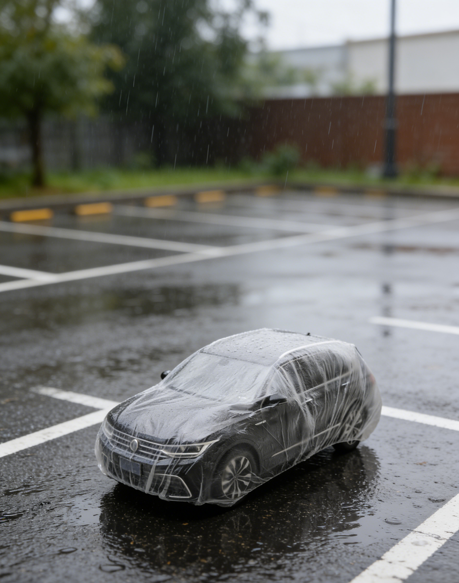 ผ้าคลุมรถพลาสติกใสแบบหนา: กันฝุ่น กันฝน กันมูลนก 100% ใช้งานง่าย น้ำหนักเบา ขนาดฟรีไซส์สำหรับรถทุกรุ่น