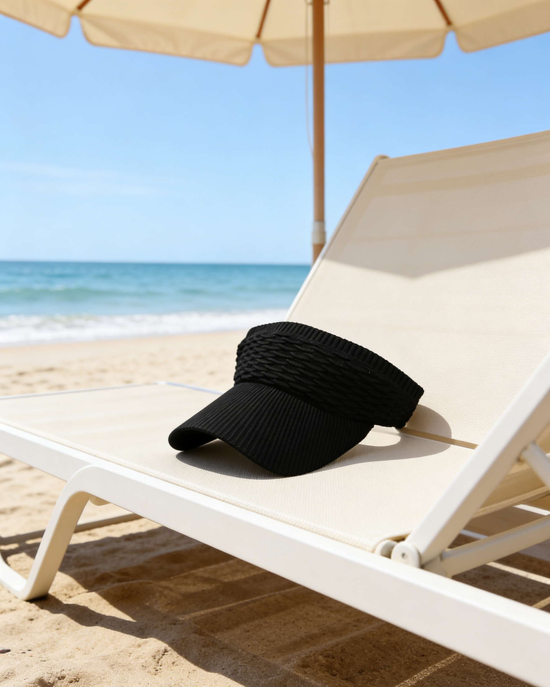 หมวกกันแดด Anti-UV ลายเกล็ดปลา - กันยูวี 99% หน้าไม่ดำ ระบายอากาศดี ใส่สบายไม่รัดหัว