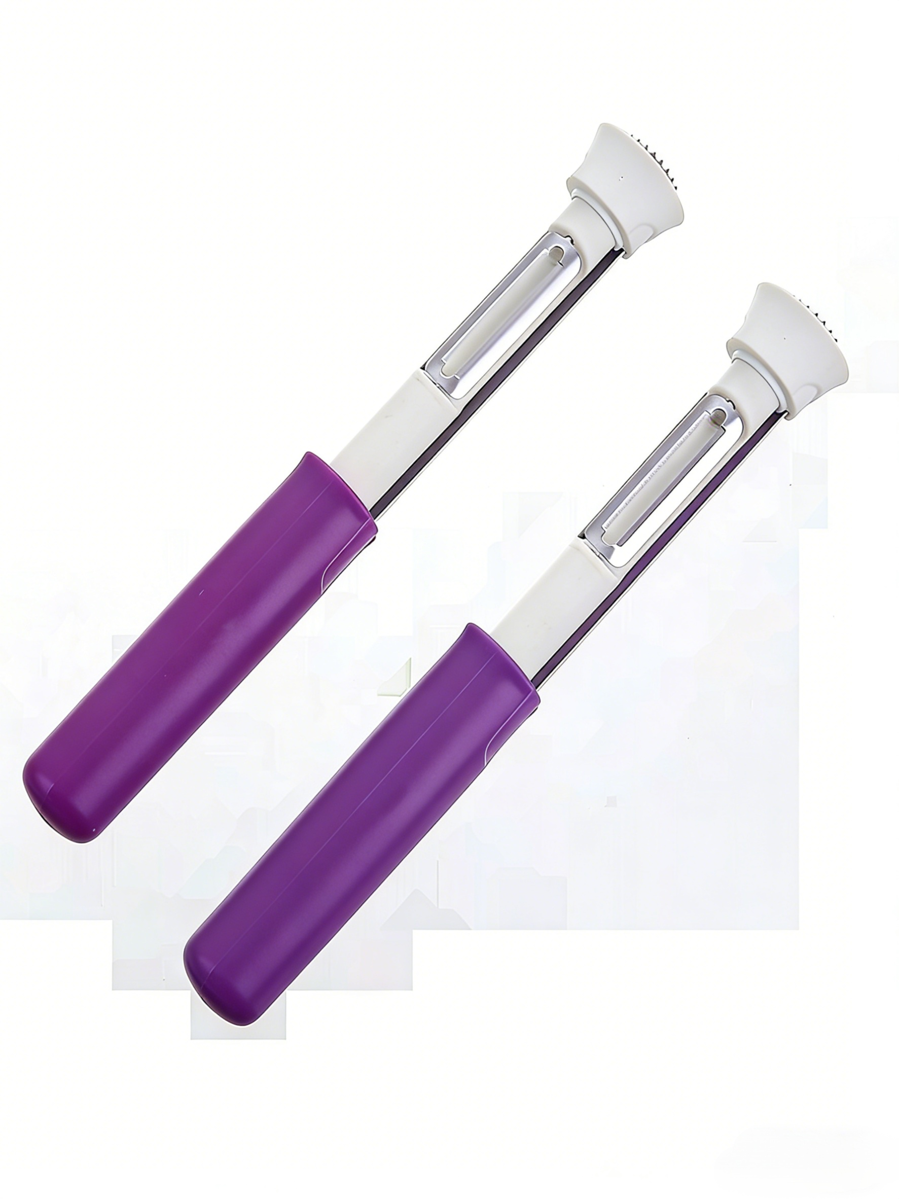 ที่คว้านเมล็ดและปอกเปลือกผลไม้สแตนเลส 2-In-1 - แยกเมล็ดเร็ว ไม่เสียเนื้อผลไม้ - วัสดุเกรดอาหาร ทนทาน ไม่เป็นสนิม