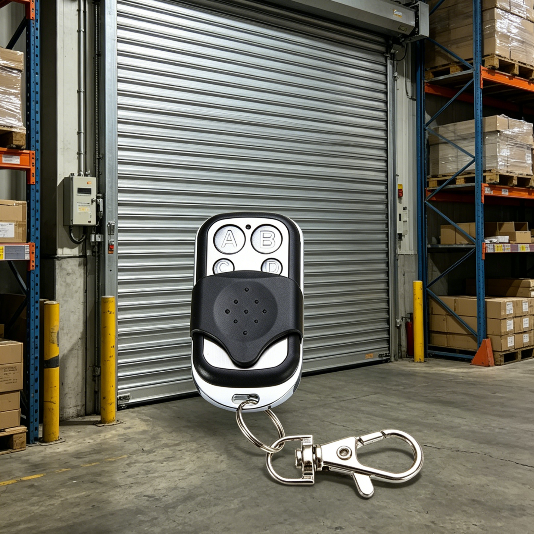 รีโมทคอนโทรลเอนกประสงค์ 4 ปุ่ม | คัดลอกได้ 90% ของตลาด | สำหรับประตูโรงรถ ม่านม้วน และประตูรั้วไฟฟ้า