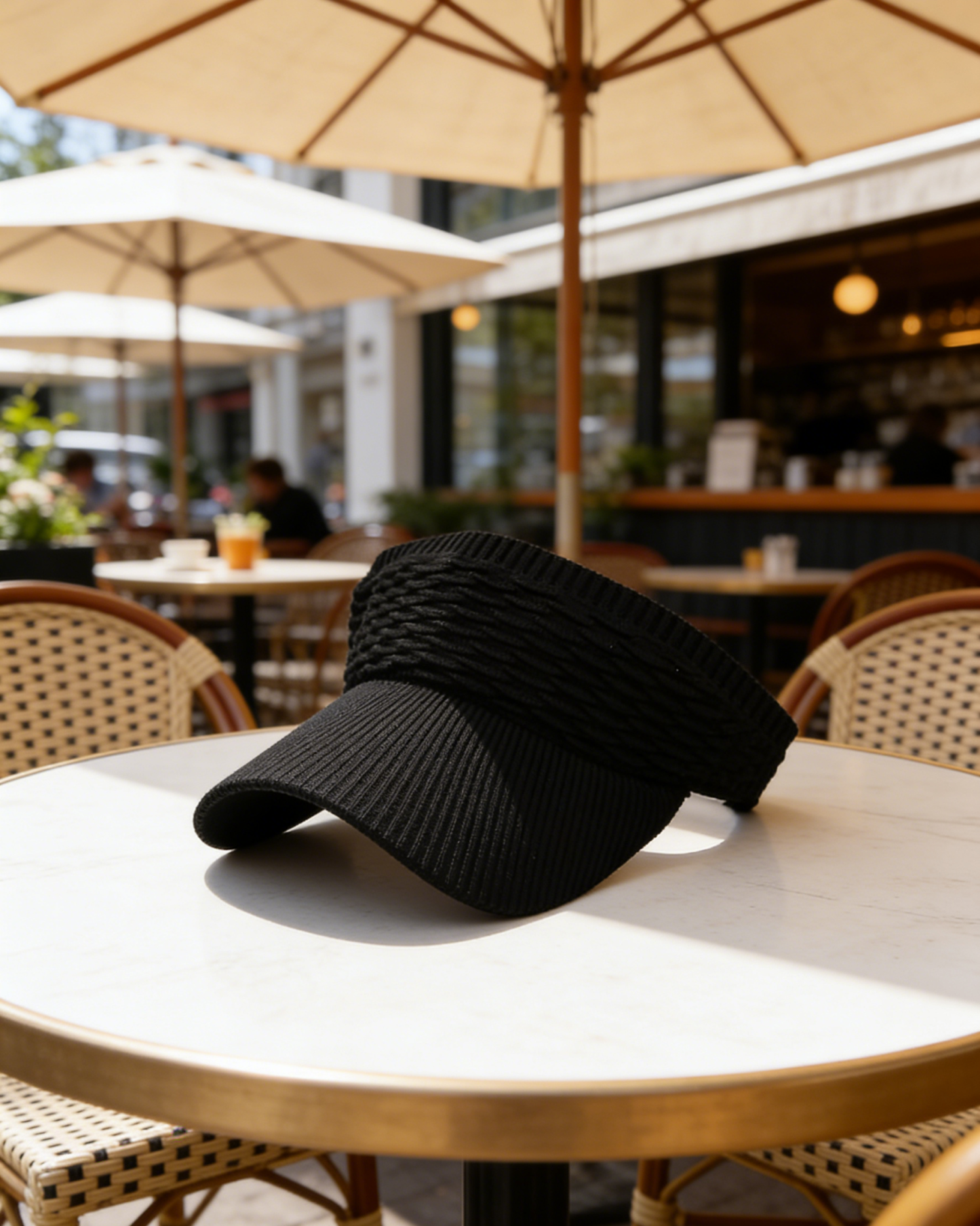 หมวกกันแดด Anti-UV ลายเกล็ดปลา - กันยูวี 99% หน้าไม่ดำ ระบายอากาศดี ใส่สบายไม่รัดหัว