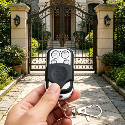 รีโมทคอนโทรลเอนกประสงค์ 4 ปุ่ม | คัดลอกได้ 90% ของตลาด | สำหรับประตูโรงรถ ม่านม้วน และประตูรั้วไฟฟ้า