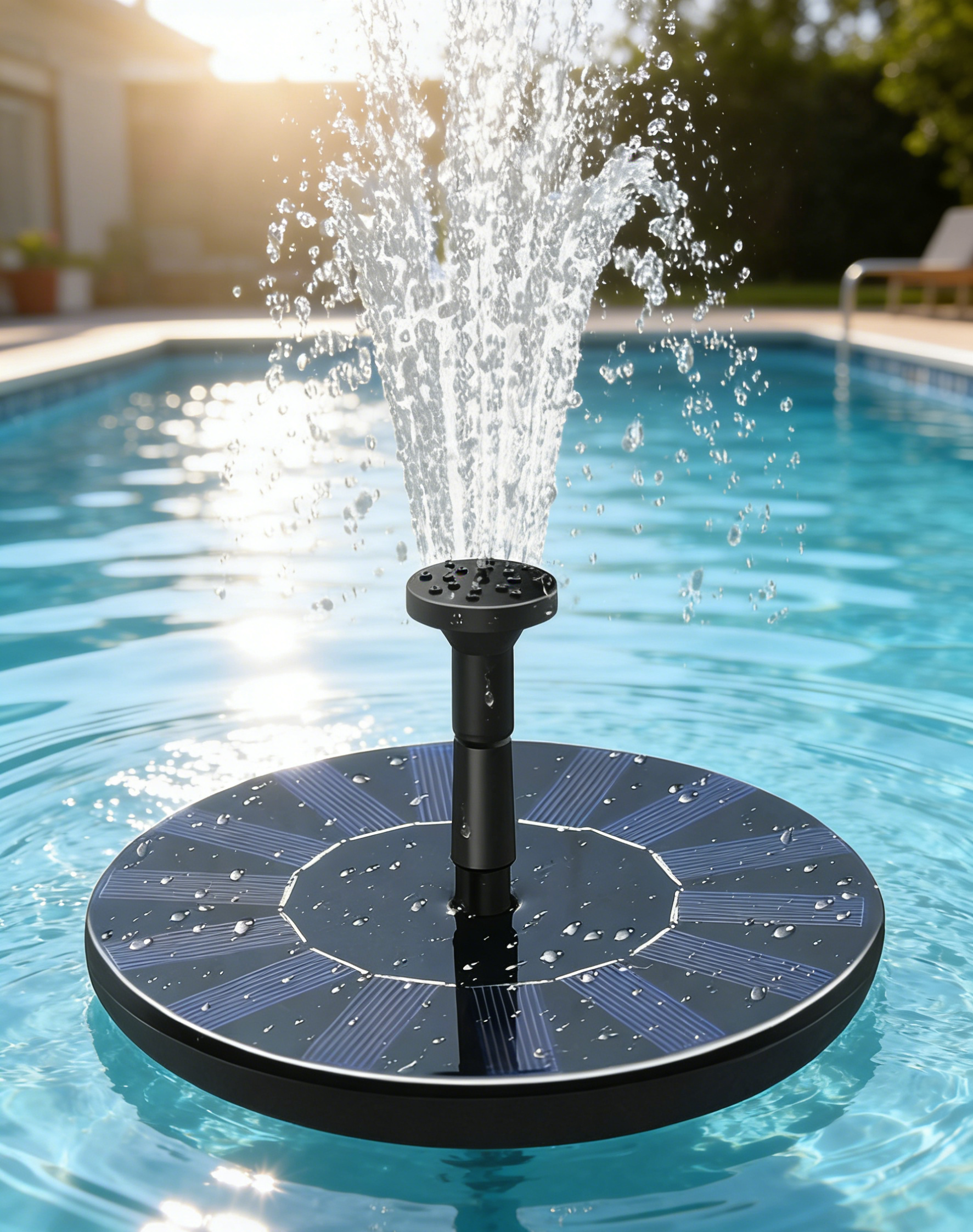 น้ำพุพลังงานแสงอาทิตย์แบบลอยน้ำ: อัพเกรดอ่างบัวและสวนของคุณด้วยพลังงานสะอาด 100% ไม่ต้องใช้ไฟฟ้า ติดตั้งง่าย