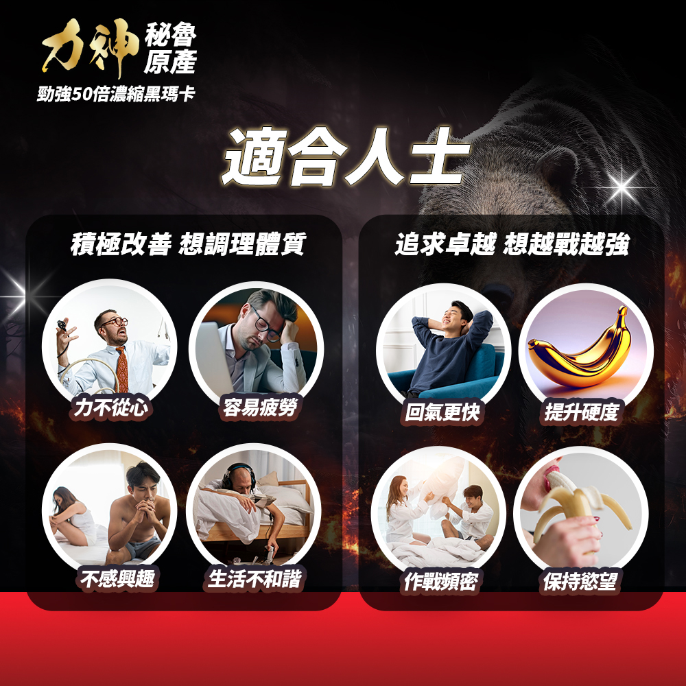 力神 勁強秘魯黑瑪卡（濃縮 50:1配方）