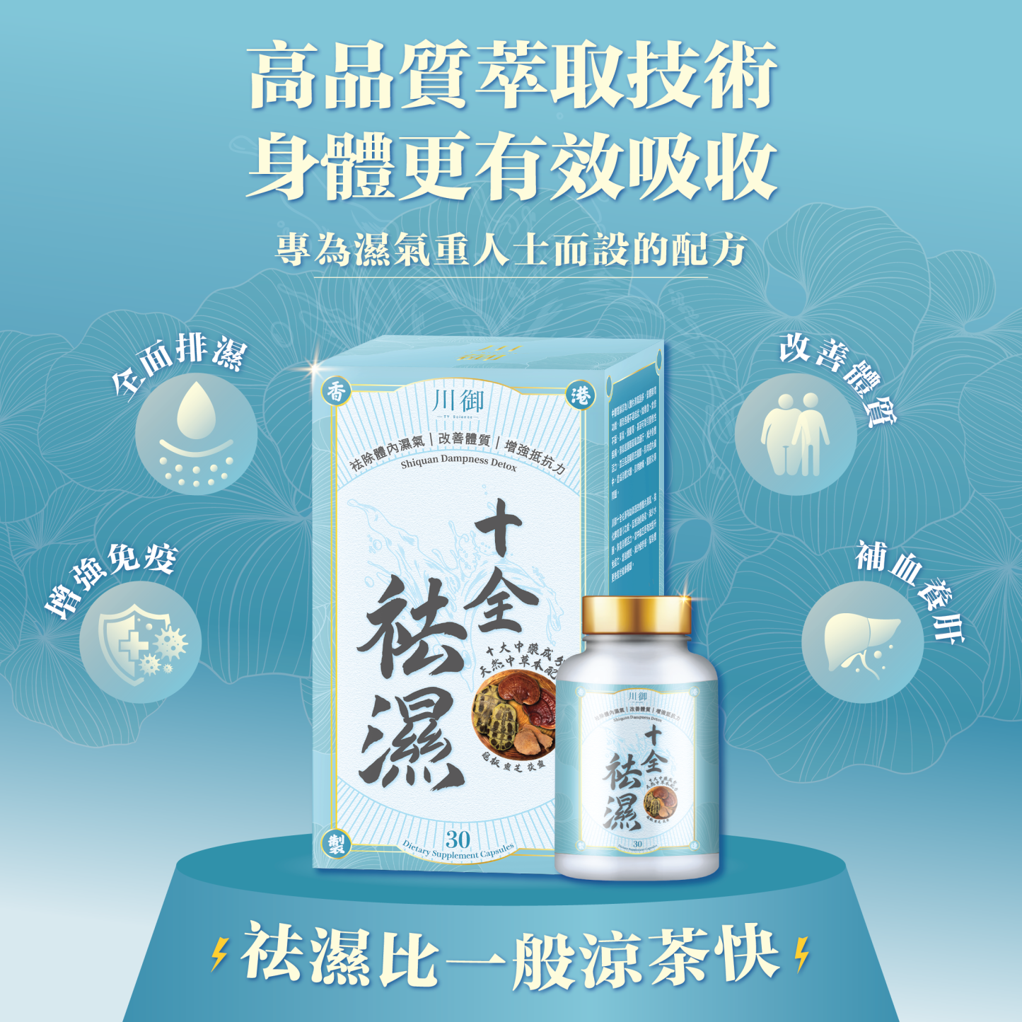 TY Science 川御 十全袪濕 草本袪濕丸