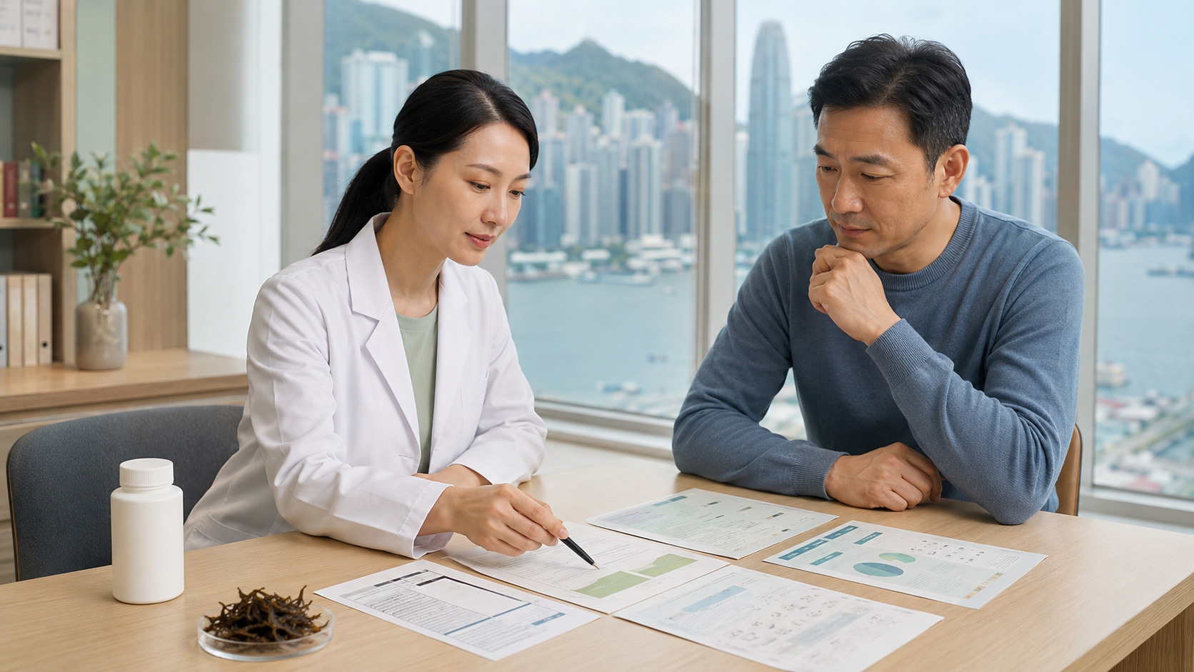 臨床藥劑師與成人核對褐藻糖膠來源標籤批次檢測每日份量用藥及手術清單