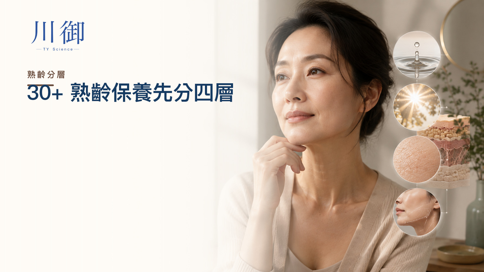 30+ 熟齡保養攻略：先分乾紋、光老化、容量與輪廓