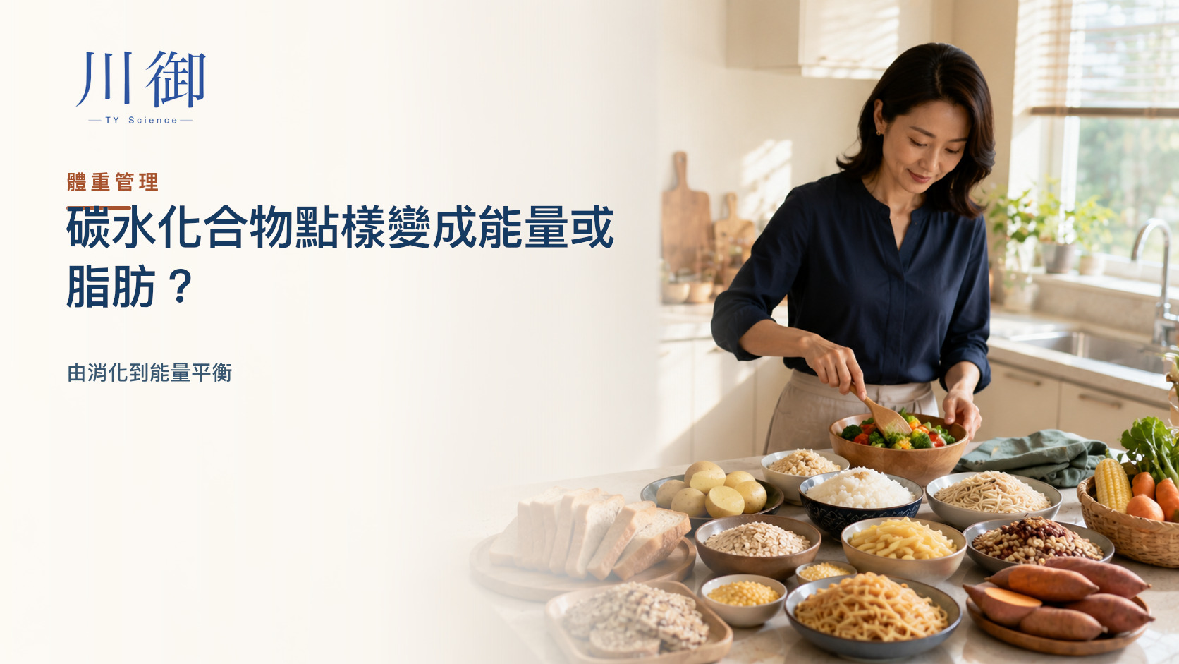 碳水化合物點樣變成能量或脂肪？由消化到能量平衡
