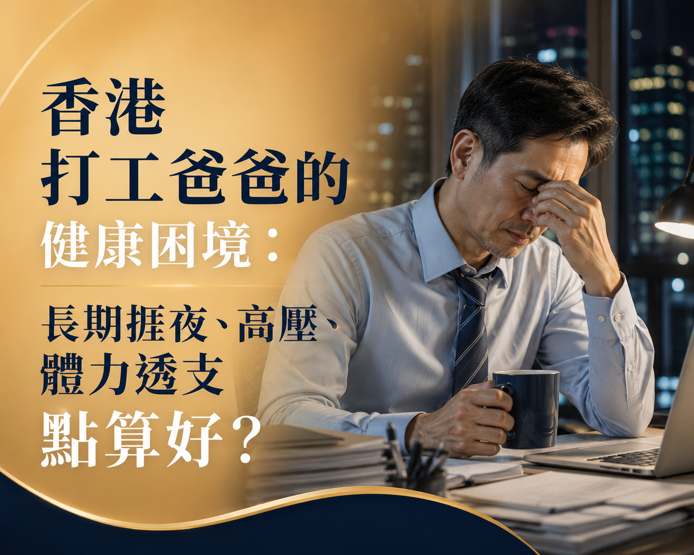 香港打工爸爸的健康困境：長期捱夜、高壓、體力透支點算好？-川御 TY Science