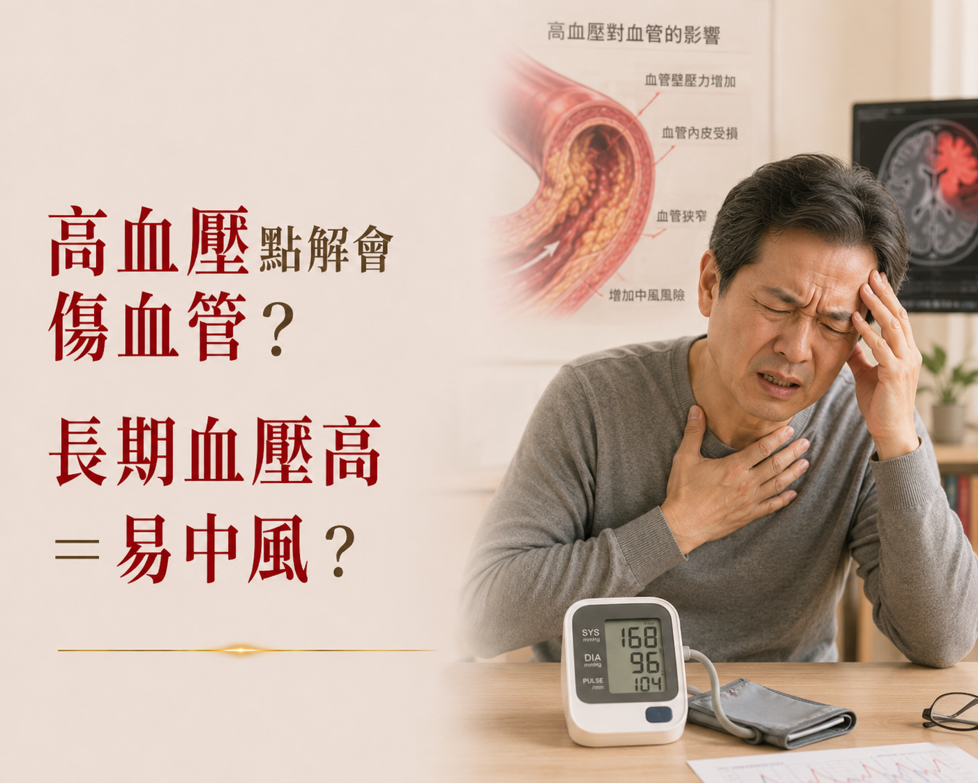 高血壓點解會傷血管？