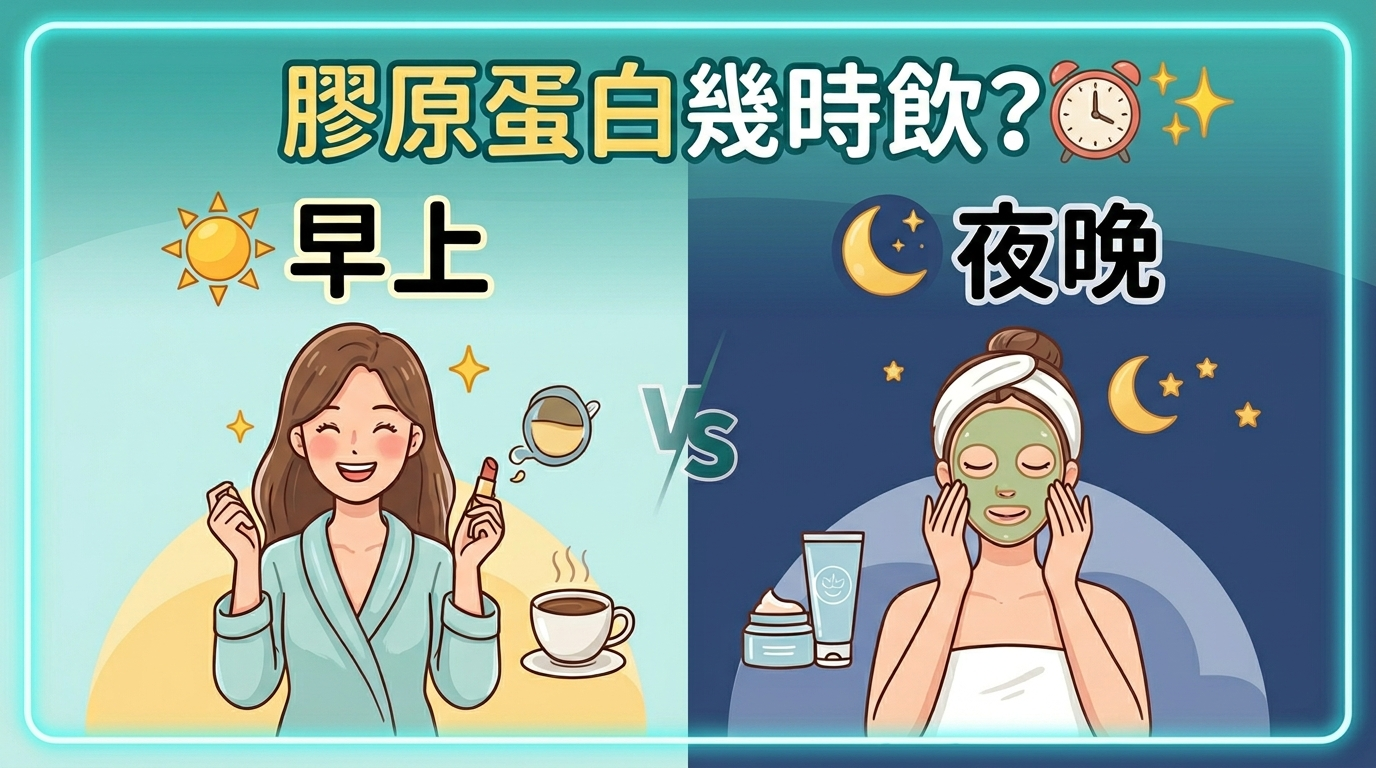 膠原蛋白應該早上飲定夜晚飲？時間、空腹與餐後差別 ⏰✨-川御 TY Science