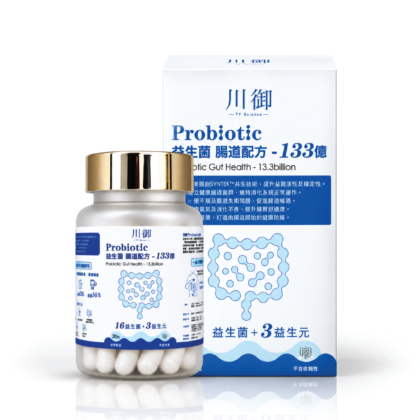 川御 Probiotic 益生菌(腸道配方) 30 粒膠囊裝