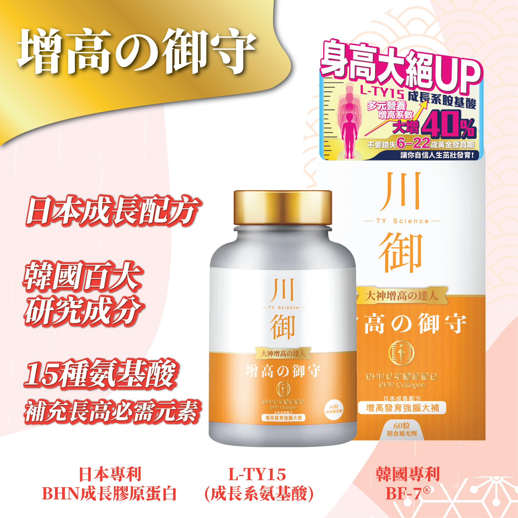 TY Science 川御 增高の御守-川御 TY Science