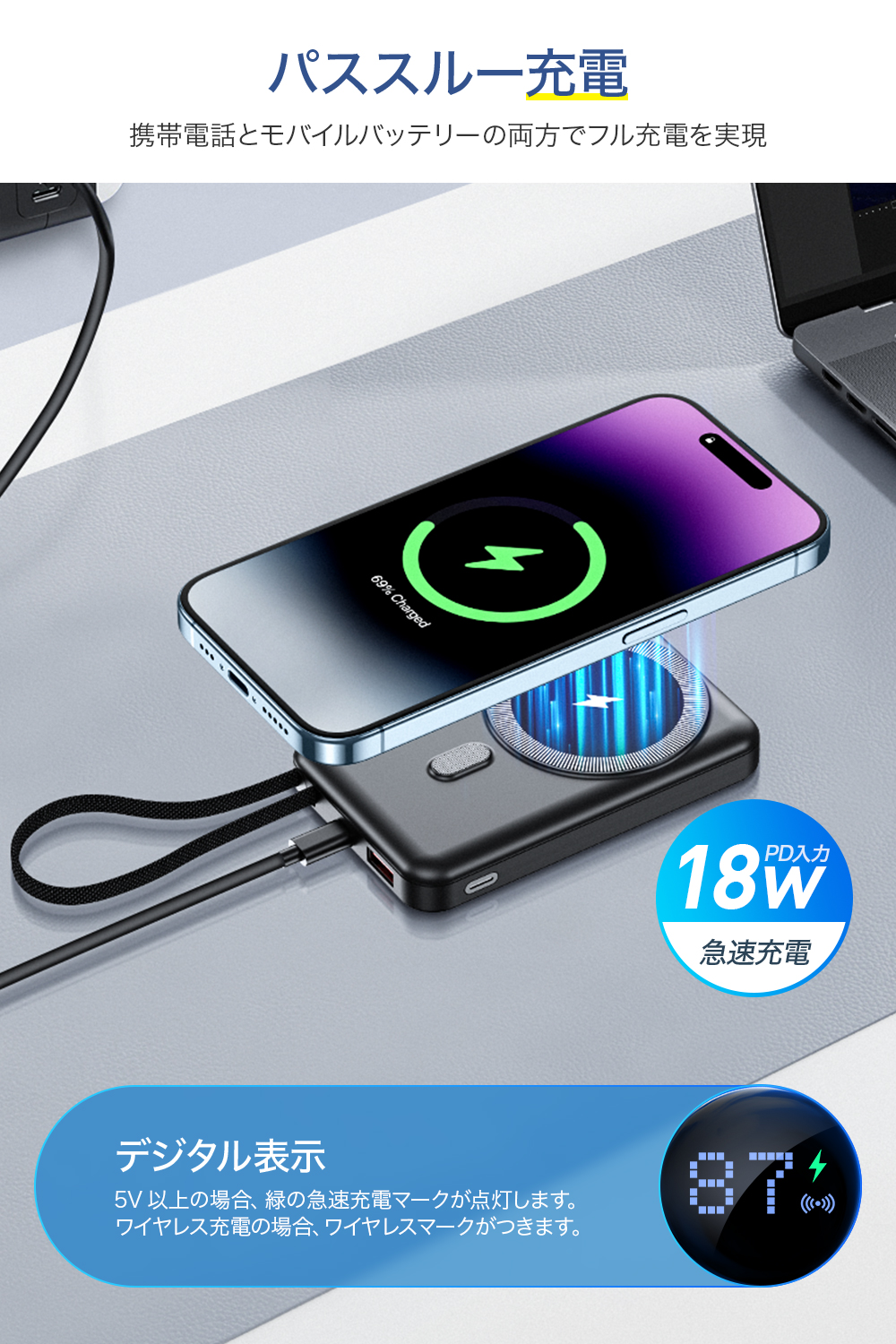 G27 モバイルバッテリー 16000mAh