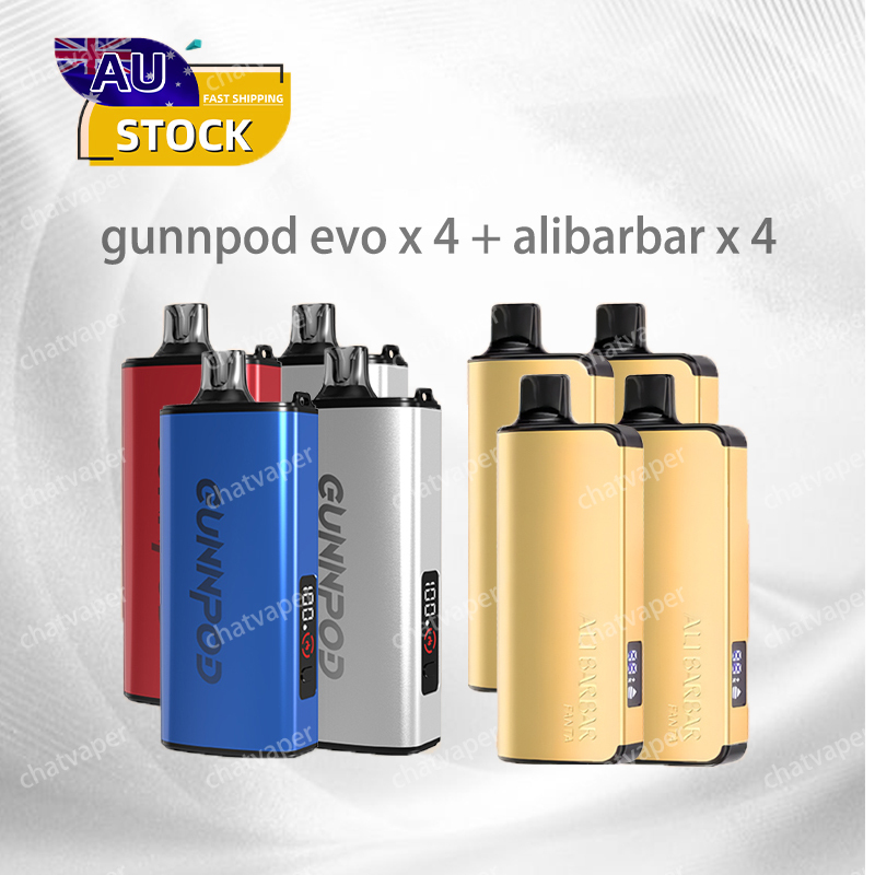 Gunnpod EVO * 4pcs & Alibarbar * 4pcs-CHATVAPER