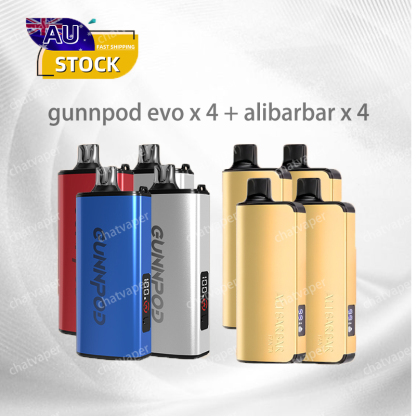 Gunnpod EVO * 4pcs & Alibarbar * 4pcs-CHATVAPER