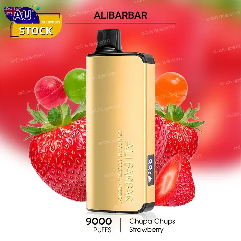 Chupa Chups Strawberry - Alibarbar Ingot - 9000Puffs-CHATVAPER
