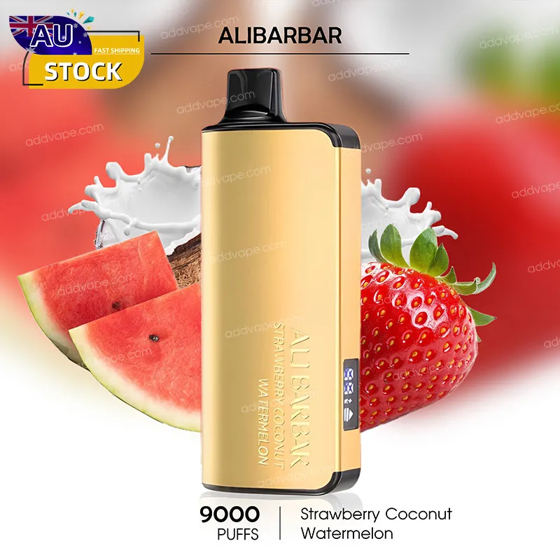 Strawberry Coconut Watermelon - Alibarbar Ingot - 9000Puffs-CHATVAPER