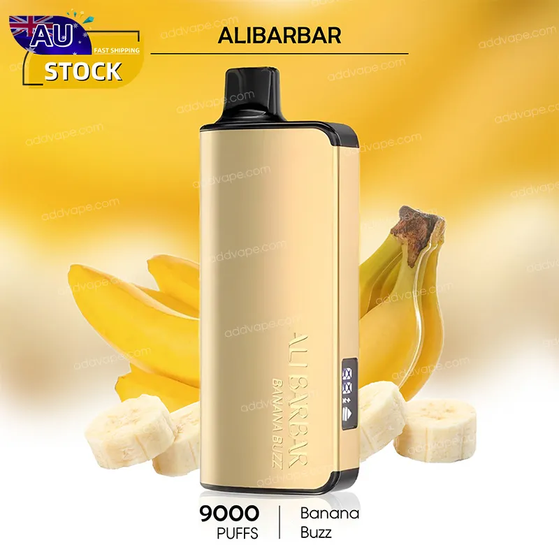 Banana Buzz - Alibarbar Ingot - 9000Puffs-CHATVAPER