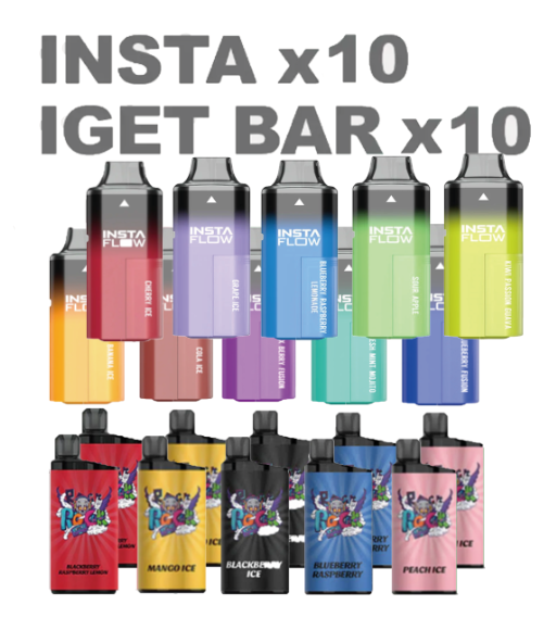 INSTA x10pcs + IGET BAR x10pcs-CHATVAPER