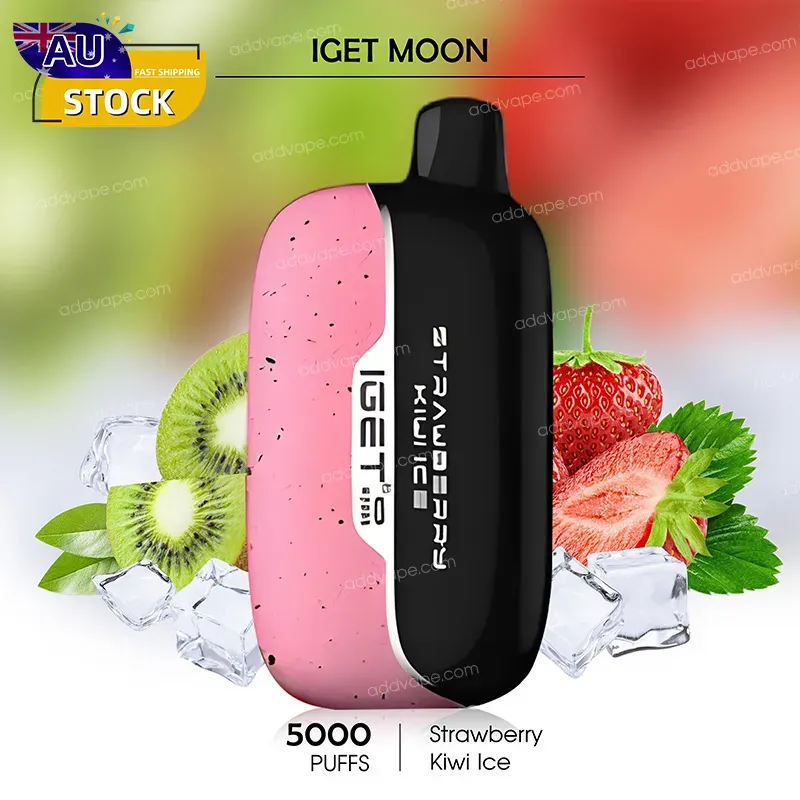 Strawberry Kiwi Ice --IGET MOON - 5000Puffs-CHATVAPER