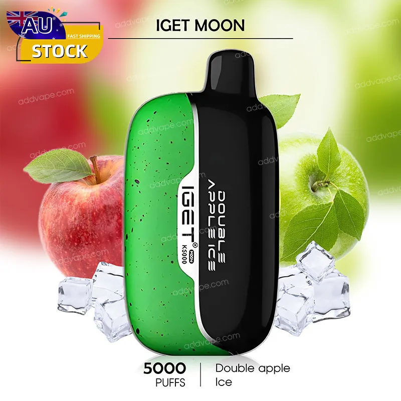 Double Apple Ice --IGET MOON - 5000Puffs-CHATVAPER