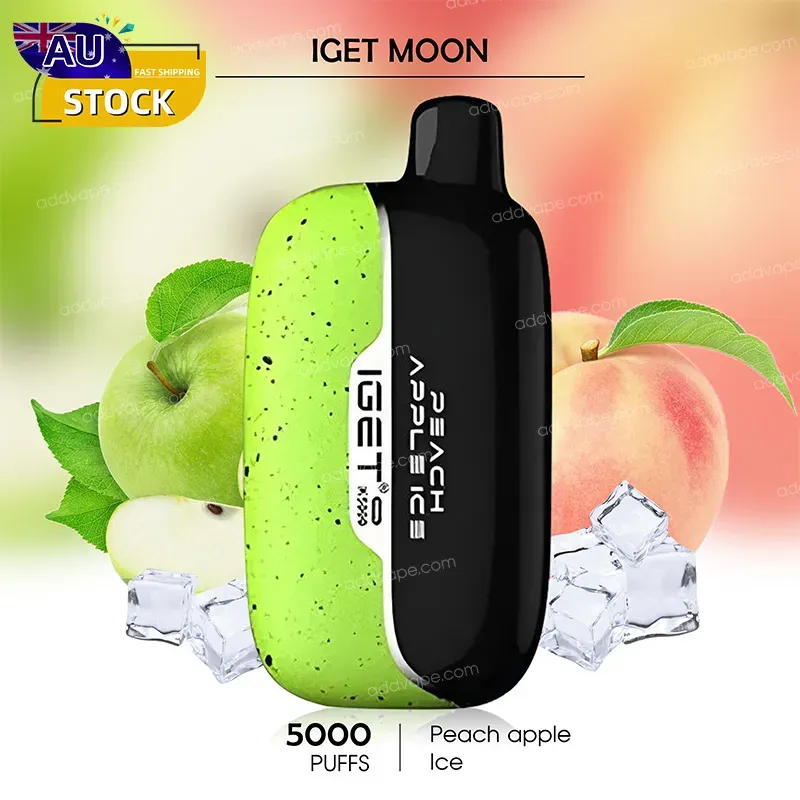Peach Apple Ice--IGET MOON - 5000Puffs-CHATVAPER