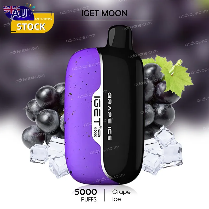 Grape Ice--IGET MOON - 5000Puffs-CHATVAPER