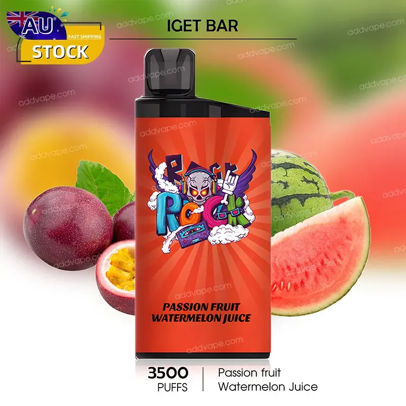 Passion fruit Watermelon Juice -- IGET BAR - 3500Puffs-CHATVAPER